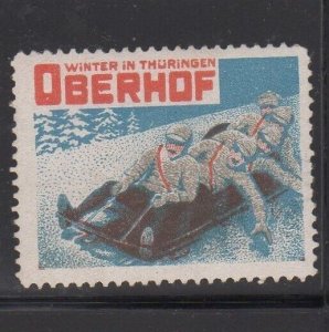 German Tourism Advertising Stamp- Winter in Thuringia Oberhof