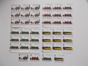 GB QEII Wholesale Offer 1975 Railways  x 10 Sets U/M Great Price + FREE p&p