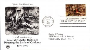 FDC 1977 SC #1722 Postal Soc Commemorative - Herkimer NY - Single - J4166