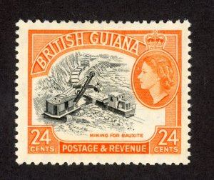 British Guiana 282 MH 1963 24c orange & black