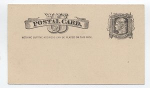 UX7 mint postal card 1881 liberty nothing but the address [y8985]