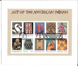 #3873 FDC Art Of The American Indian Cachet (12663)