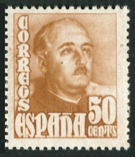 Spain 765, MNH. Michel 952a. General Franco, 1948.