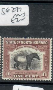 NORTH BORNEO  1C TAPIR   SG 277       MOG         P1103H