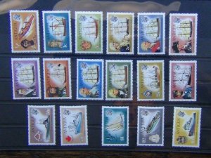 Antigua 1970 - 75 Ships set to $5 VLMM SG269 - SG285