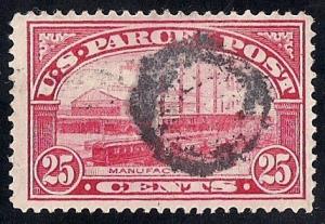 Q9 25 cents SUPER CANCEL Manufactuturing (1913) Stamp used F-VF