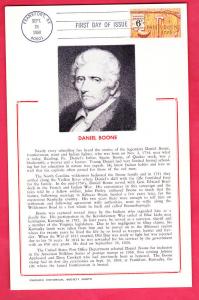 #1357 Daniel Boone  - Hammond Maxi Card Cachet