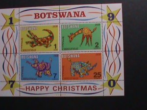 BOTSWANA 1970 SC# 70a HAPPY CHRISTMAS MNH S/S-VERY FINE WE SHIP TO WORLD WIDE