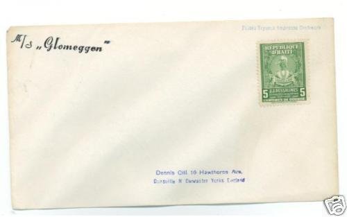 Haiti stamp on cover to  England no cancel