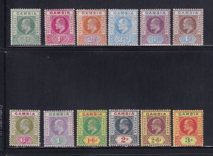 Gambia Scott # 28 - 39 F-VF OG previously hinged nice color cv $ 288 ! see pic !