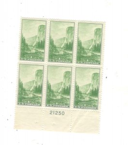 US SCOTT# 740 PLATE BLOCK OF 6 MNH