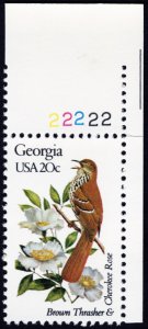 U.S. #1962A 20c MNH (State Birds & Flowers - Georgia)