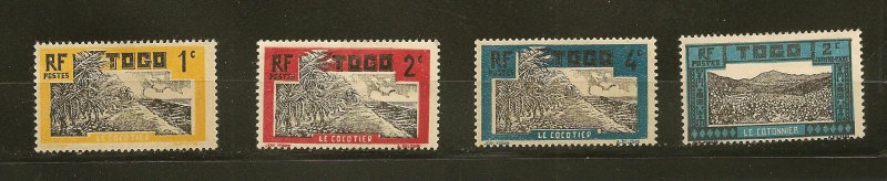 Togo SC#216-217-218-J9 Lot of 4 Stamps Mint Hinged