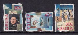 Aruba   #83-85  MNH  1992  discovery of America