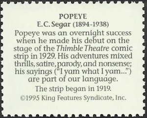 # 3000k MINT NEVER HINGED ( MNH ) POPEYE