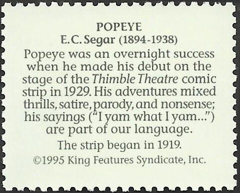 # 3000k MINT NEVER HINGED ( MNH ) POPEYE