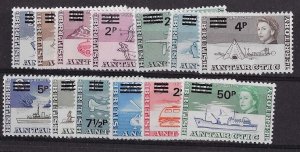 British Antarctic 1971 Decimal ovpt set sg24-37 very fine mint, many unmounted