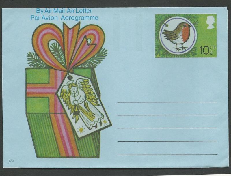 Great Britain  Christmas 1977 Aerogramme  (1) Mint