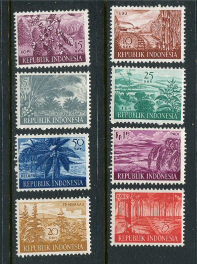 Indonesia #494-501 Mint
