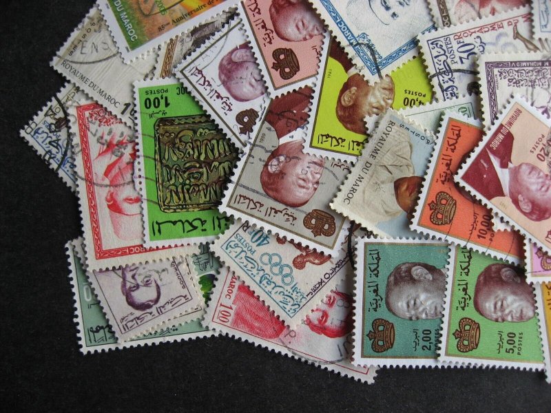 Morocco collection of 50 different  U, M up to 2005 era check them out!