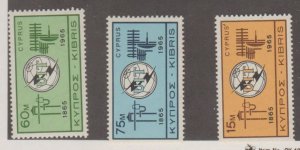 Cyprus Scott #257-258-259 Stamp - Mint Set