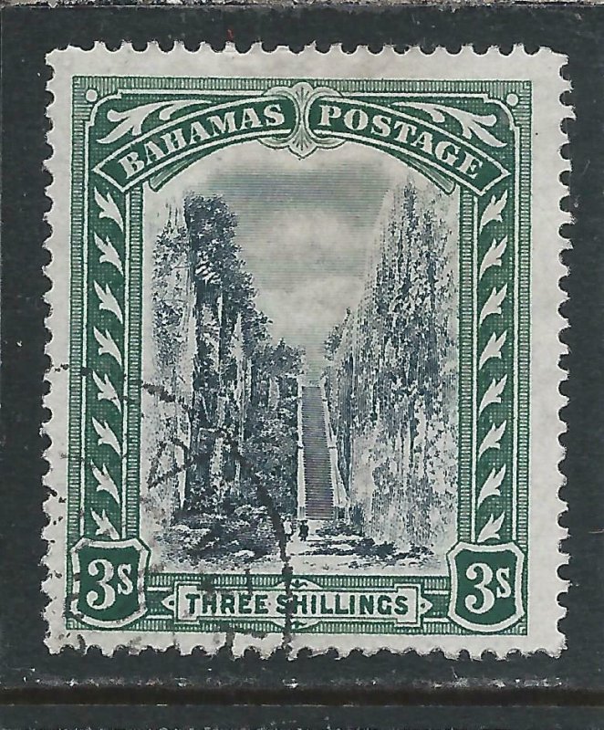 BAHAMAS 1901-03 3s BLACK & GREEN FU SG 61 CAT £65