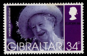 GIBRALTAR QEII SG770, 1996 34p black & purple, NH MINT.