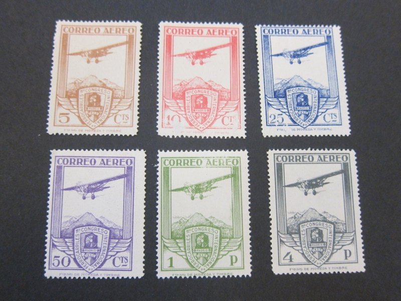 Spain 1930 Sc C12-C17 (C13 thin left bottom) set MNH(HR)