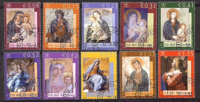 2002 - VATICAN - Sc #1204-1213 - Used