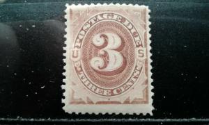  US #J3 mint hinged e193.3830