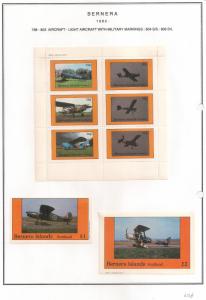 SCOTLAND - BERNERA - 1982 - Lt Aircraft - 6v Perf, Min, D/L Sheets - MLH