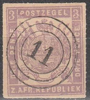 Transvaal #25 F-VF Used  CV $75.00  (A7972)