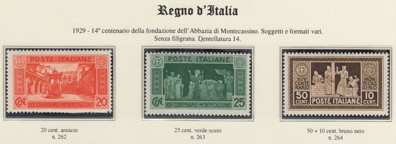 Italy Regno - Sassone n.262-268 cv 170$ MNH**