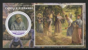 GUINEA BISSAU 2023 120th MEMORIAL ANN CAMILLE PISSARRO PAINTINGS S/SHEET MINT NH