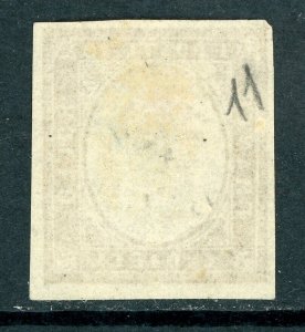 Italy 1863 Sardinia 10¢ Ocher Scott #11 Unused O897 ⭐⭐⭐⭐⭐ 