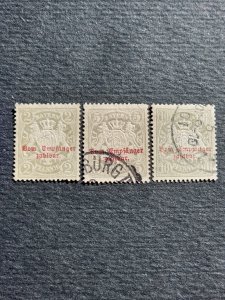 Bayern 1888 Old German States Overprinted Postage Due Bavaria Stamps SG D130-133