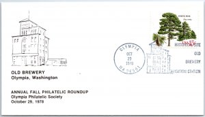 US SPECIAL EVENT COVER HISTORIC OLD BREWERY AT OLYMPIA WASHINGTON ROUNDUP 1978