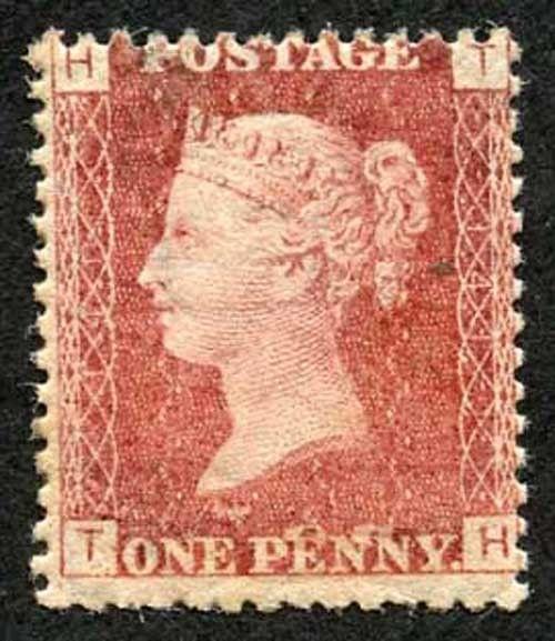 SG43 Penny Red (TH) Plate 141 M/Mint