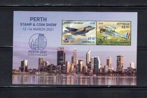 Australia: 2021, Perth Stamp Show, Commemorative Miniature Sheet, MNH