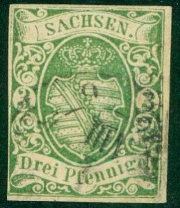 SAXONY-GERMANY 2a USED R 3986 CV $800.00 BIN $225.000