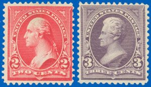 US SCOTT #266 & #268, Mint-Fine-Hinged, SCV $77.50 (SK)