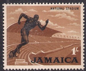 Jamaica 1964 - 68 QE2 1/-d National stadium unused no gum SG 226 ( M1302 )