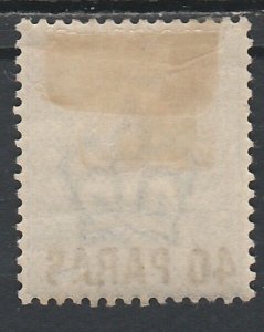 BRITISH LEVANT 1902 KEVII 40PARAS ON 21/2D