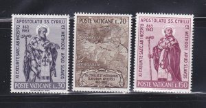 Vatican 369-371 Set MNH St Cyril