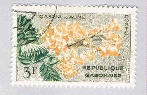 Gabon 157 Used Yellow Flower 1961 (BP70827)