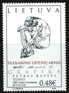 Lithuania #1085 MNH - Graphic Art (2016)