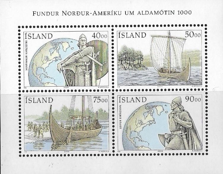 Iceland - # 905a - Founding Amerika - SS - MNH