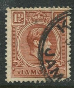 Jamaica -Scott 118 - KGVI Definitive -1938 - Used - Single 1.1/2p Stamp