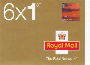 PM10 2003 British Journey - Scotland 6 x 1st Self Adhesive Booklet   Cylinder