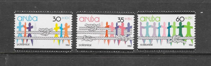 ARUBA #B1-3 SOLIDARITY    MNH